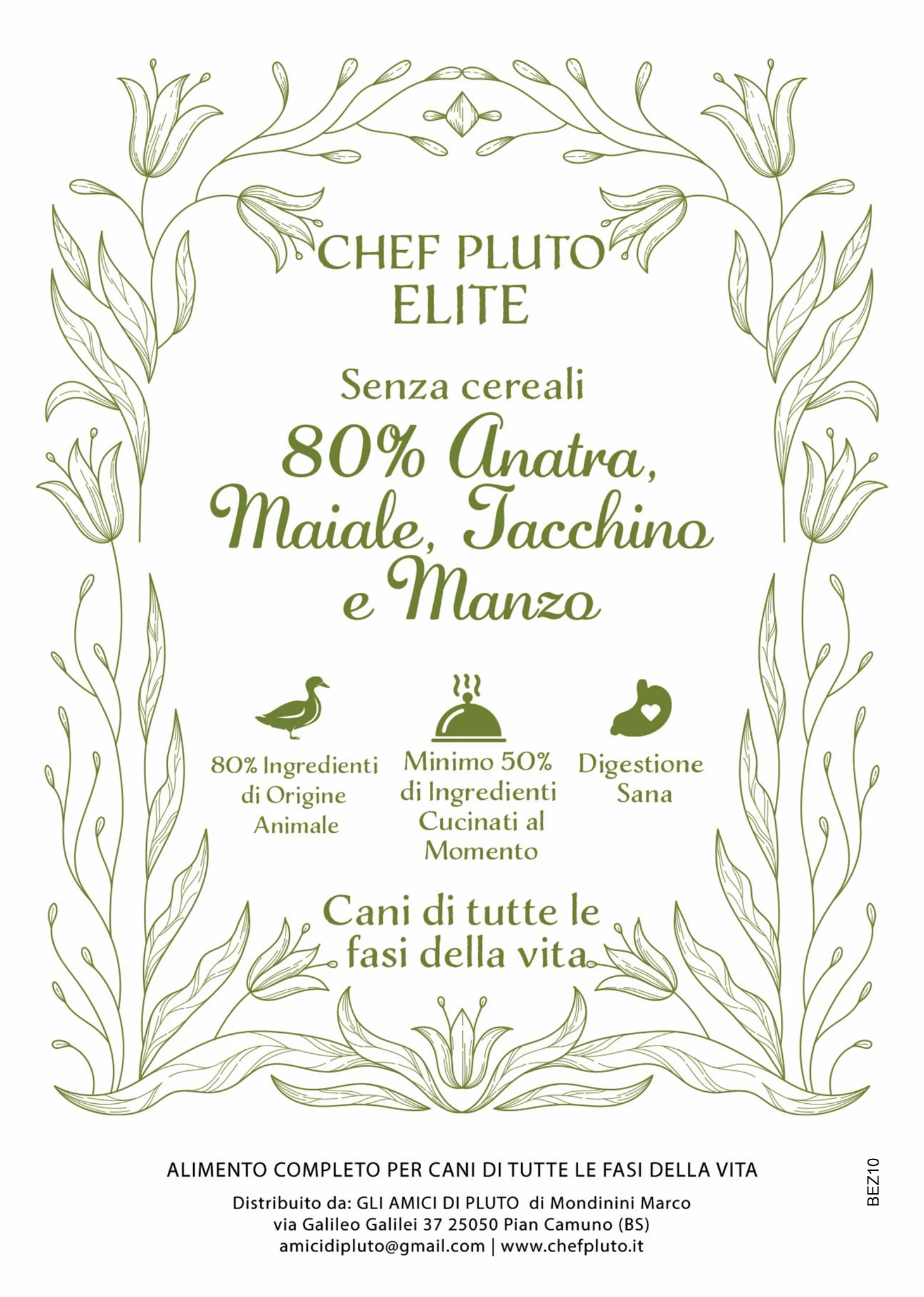 Chef Pluto Elite Anatra, Maiale, Tacchino e Manzo
