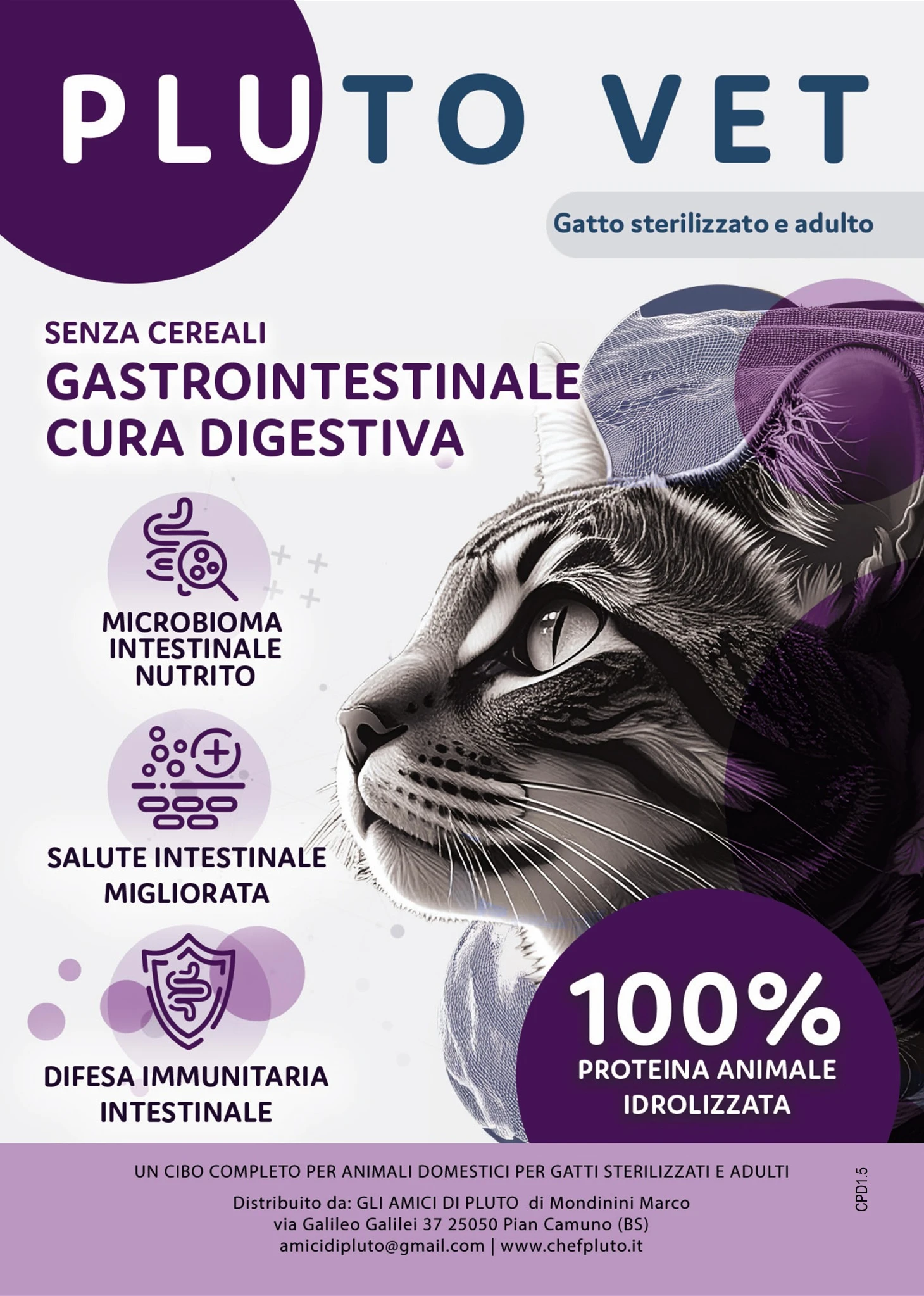 Pluto Vet Gatto Gastrointestinale Cura Digestiva