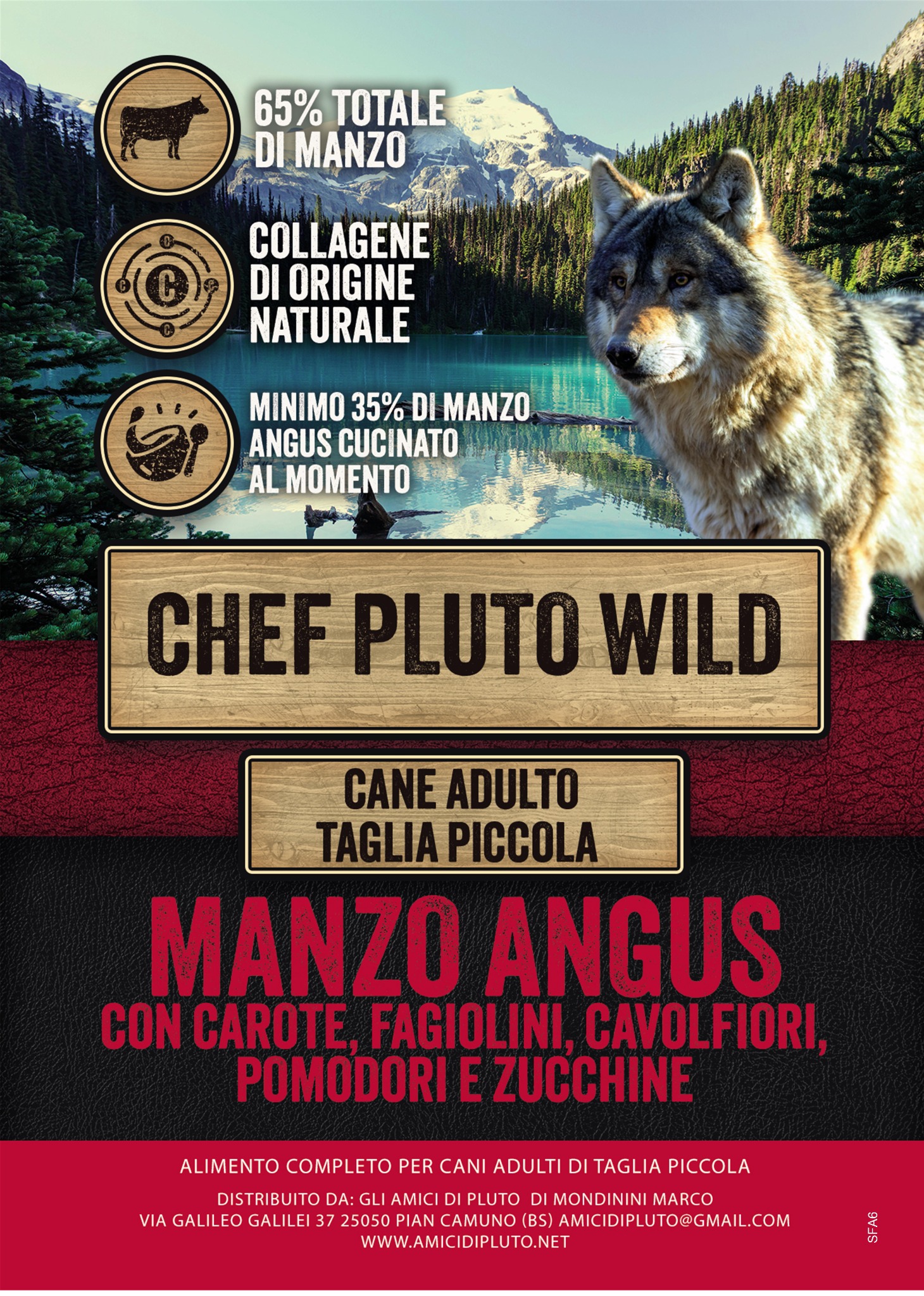 Chef Pluto Wild Manzo Angus – Cane Adulto Taglia Piccola