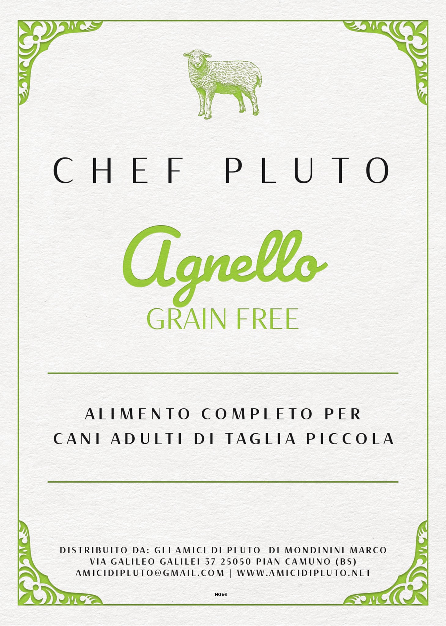 Agnello Grain Free Taglia Piccola - Agnello grain free con patate dolci e menta.