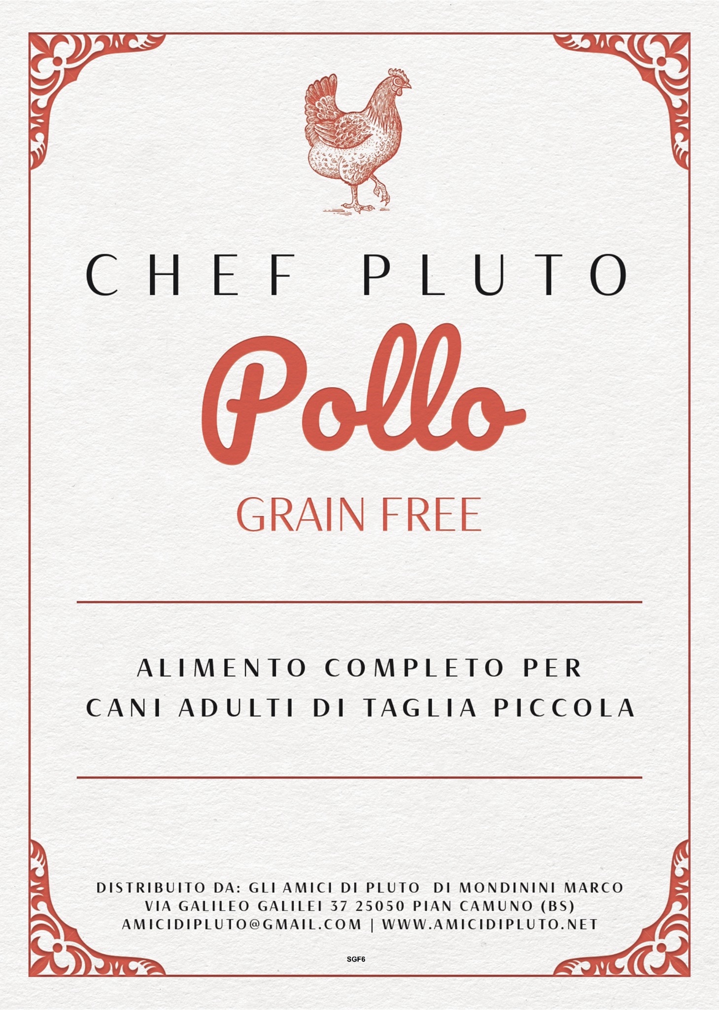 Pollo Grain Free Taglia Piccola - Pollo grain free con patate dolci ed erbe aromatiche.