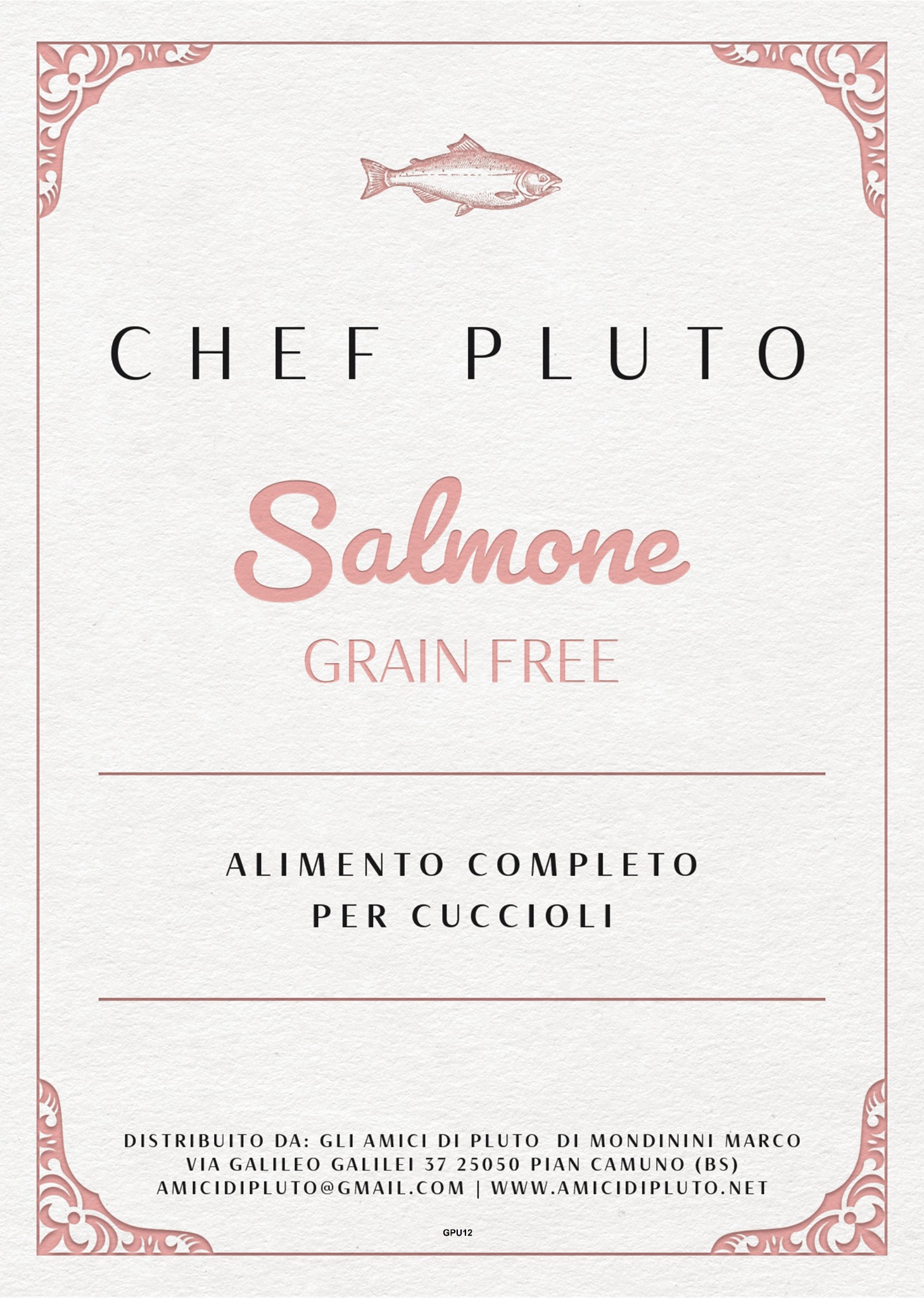 Salmone Grain Free Cuccioli - Salmone grain free con pesce bianco e nutrienti per la crescita.