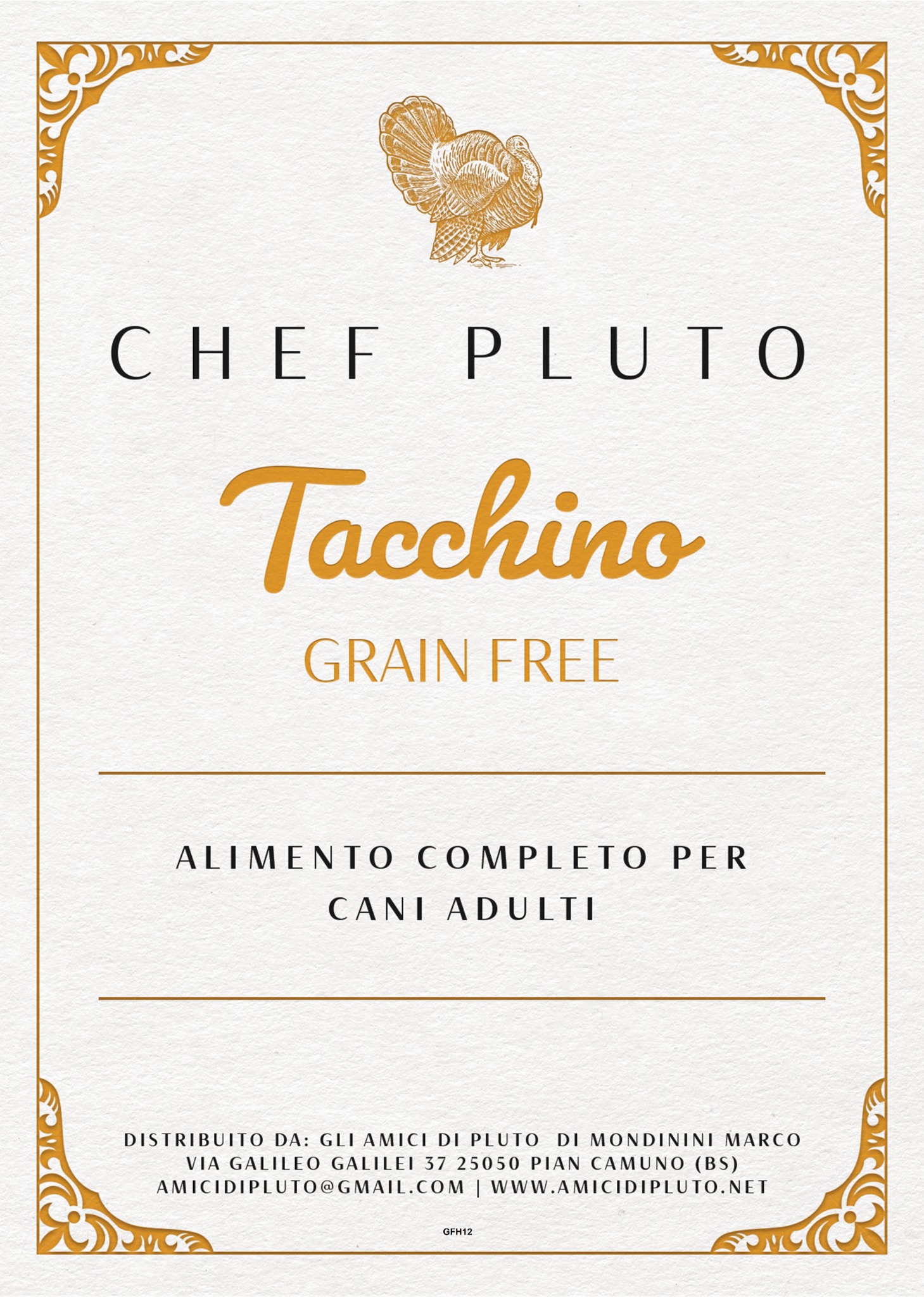 Tacchino Grain Free Adulto - Tacchino grain free con patate dolci per l'alimentazione quotidiana.