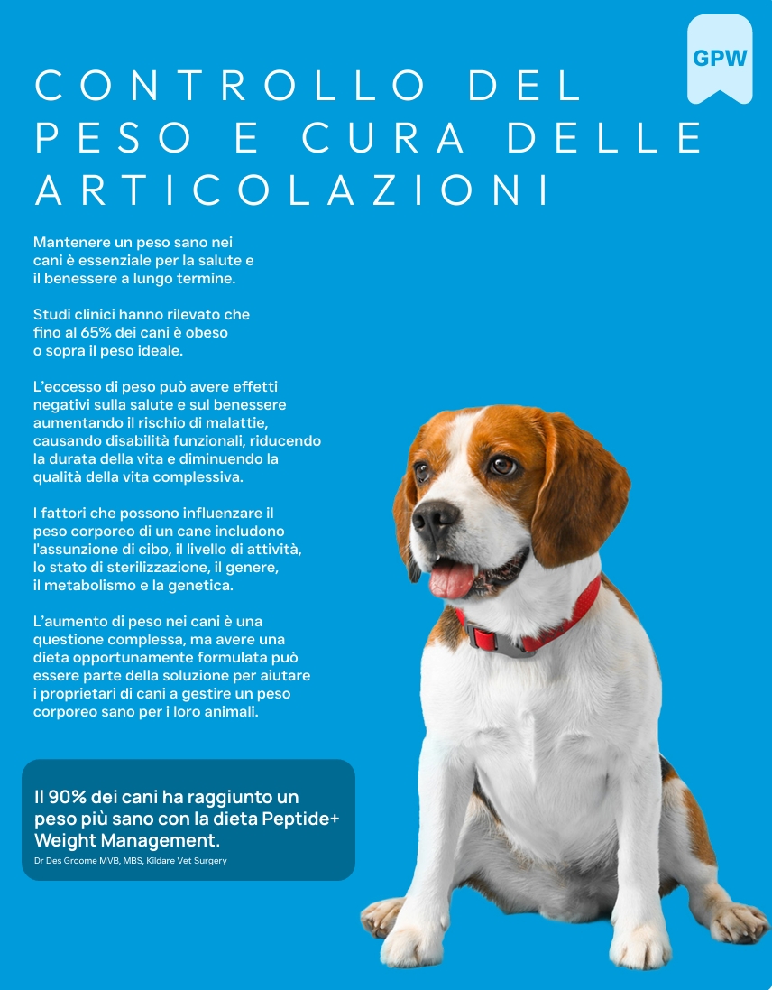 Pluto Vet Controllo del peso e articolazioni approfondimento